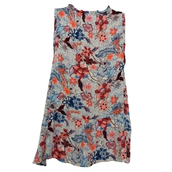 Knox Rose Floral Rayon Sleeveless Top Sz L - Picture 4 of 5